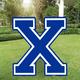 Royal Blue Collegiate Letter (X) Corrugated Plastic Yard Sign, 30in